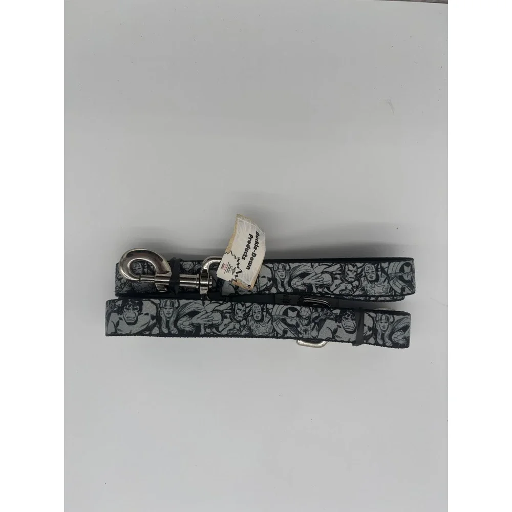 Buckle Down Marvel Avengers‎ Black and Grey Dog Leash
